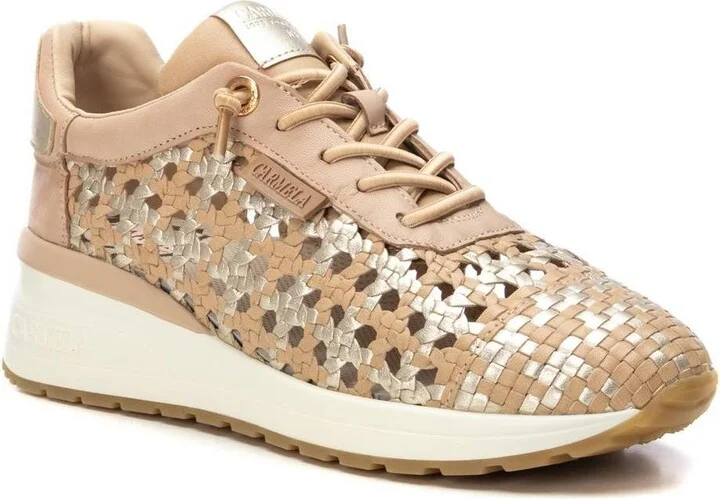 Carmela Leather Women's Braided Sneakers By Xti - Image 2