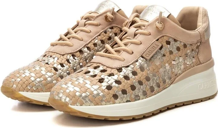 Carmela Leather Women's Braided Sneakers By Xti - Image 4