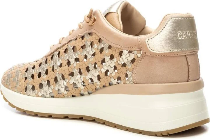 Carmela Leather Women's Braided Sneakers By Xti - Image 5