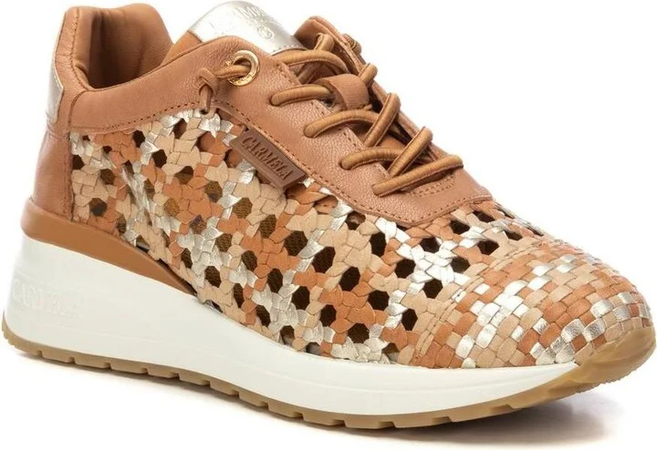 Carmela Leather Women's Braided Sneakers By Xti - Image 6