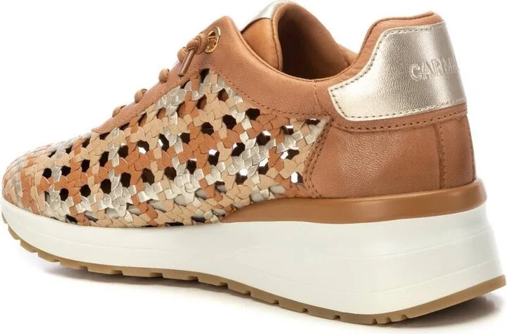 Carmela Leather Women's Braided Sneakers By Xti - Image 8
