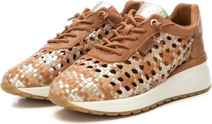 Carmela Leather Women's Braided Sneakers By Xti - Image 9