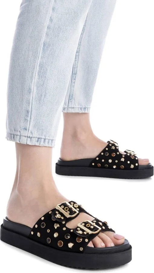 Carmela Leather Women's Fashion Footbed Sandals By Xti - Image 11