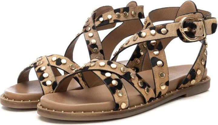 Carmela Leather Women's Fashion Sandals By Xti - Image 9