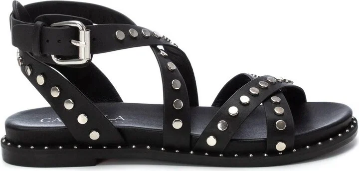Carmela Leather Women's Fashion Sandals By Xti