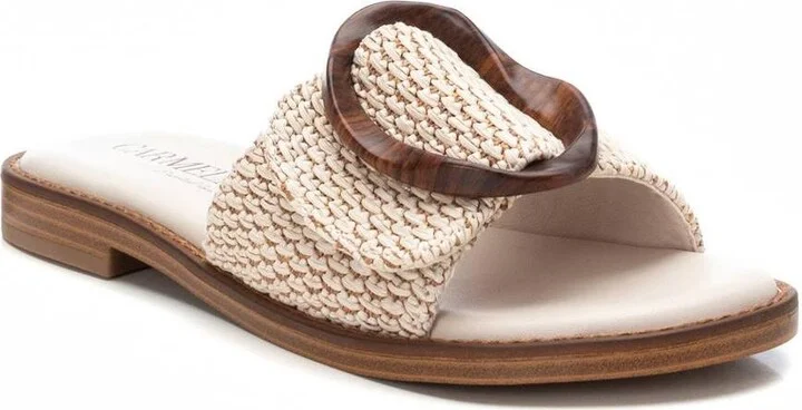 Carmela Leather Women's Fashion Slip on Sandals By Xti - Image 2