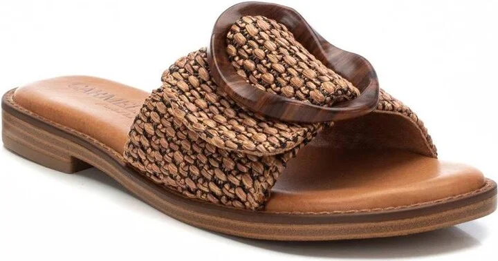 Carmela Leather Women's Fashion Slip on Sandals By Xti - Image 6