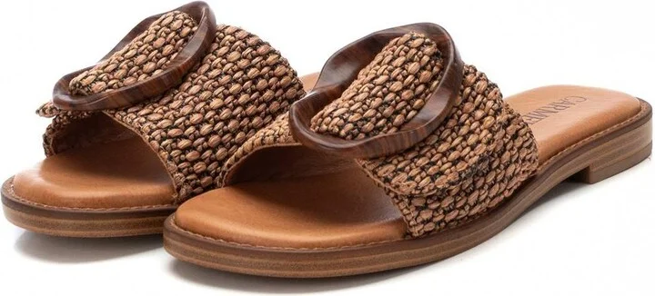 Carmela Leather Women's Fashion Slip on Sandals By Xti - Image 9