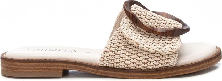 Carmela Leather Women's Fashion Slip on Sandals By Xti