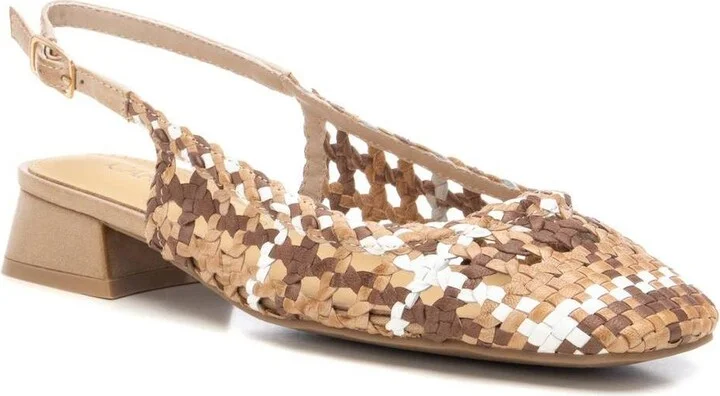 Carmela Leather Women's Slingback Braided Sandals By Xti - Image 2