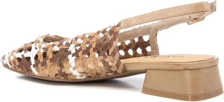 Carmela Leather Women's Slingback Braided Sandals By Xti - Image 4