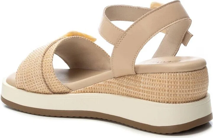 Carmela Leather Women's Wedge Sandals By Xti - Image 6