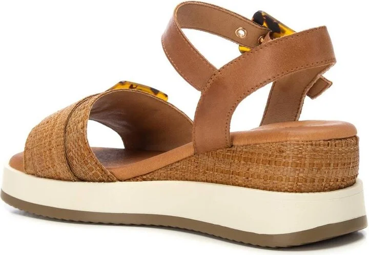 Carmela Leather Women's Wedge Sandals By Xti - Image 10