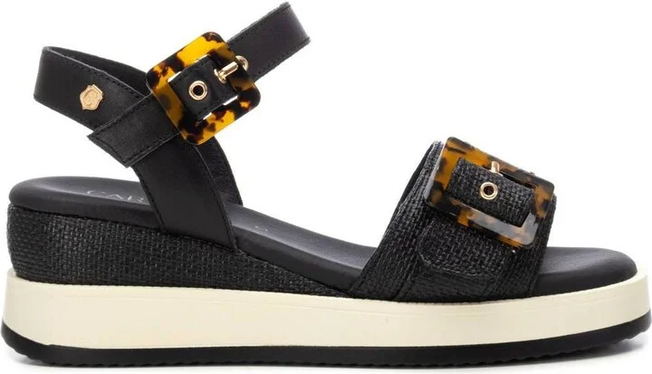Carmela Leather Women's Wedge Sandals By Xti