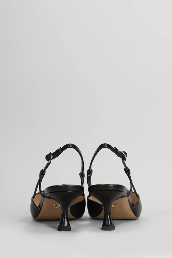 Carmen 55 Pumps In Black Leather - Image 4