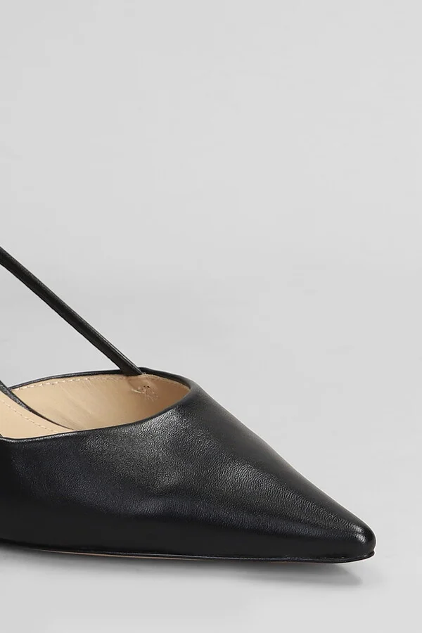 Carmen 55 Pumps In Black Leather - Image 5