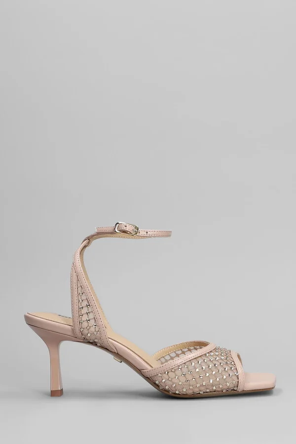 Carmen 65 Sandals In Powder Leather