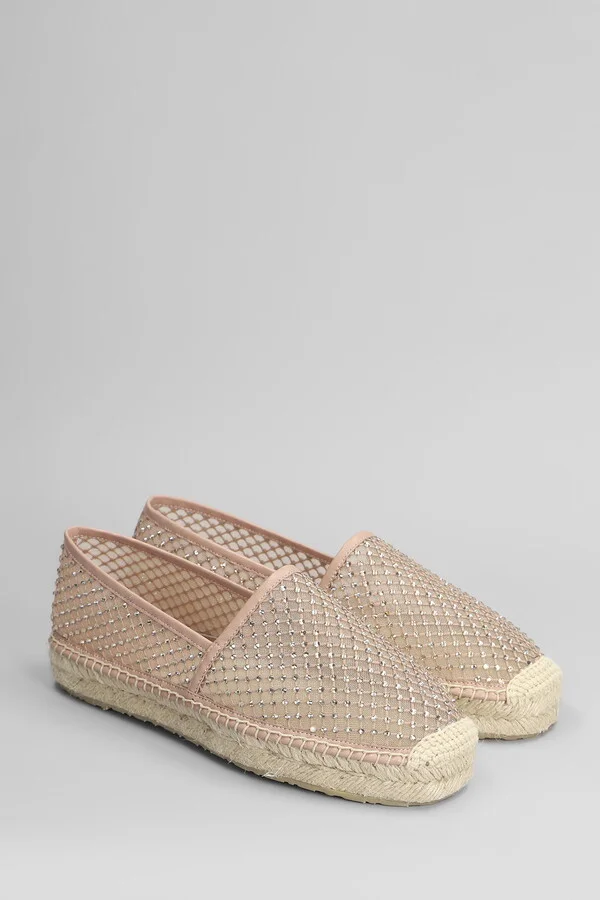 Carmen Espadrilles In Powder Leather And Fabric - Image 2