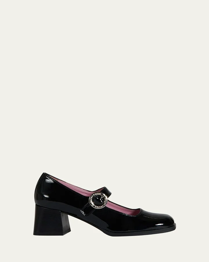 Carmen Patent Mary Jane Pumps
