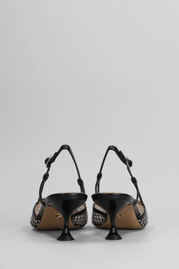 Carmen Pump 55 Pumps In Black Leather - Image 4