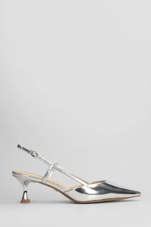 Carmen Pump 55 Pumps In Silver Leather