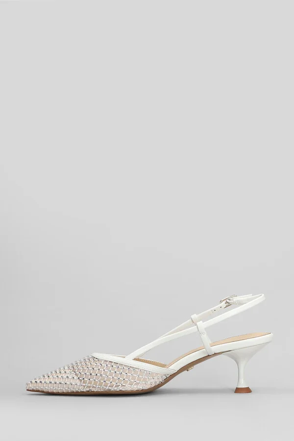 Carmen Pump 55 Pumps In White Leather - Image 3