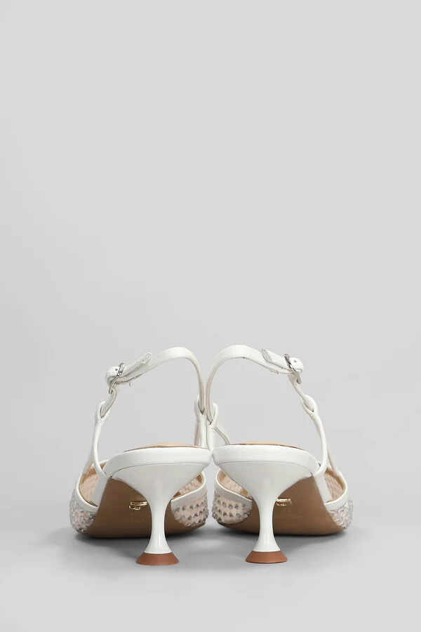 Carmen Pump 55 Pumps In White Leather - Image 4