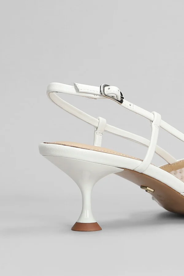 Carmen Pump 55 Pumps In White Leather - Image 5