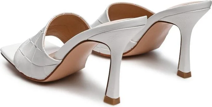 Carmen Woven Strap Mid Heel Sandals - Image 5