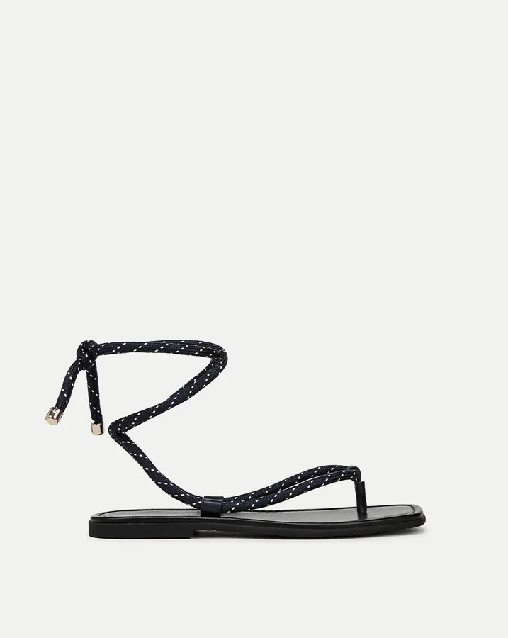 Carmina Cord Wrap Sandal Eclipse Coconut