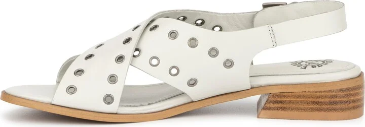 Carmine Leather Grommet Sandal - Image 3