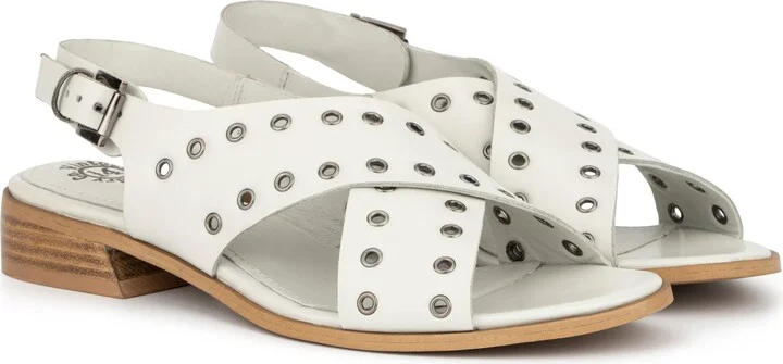 Carmine Leather Grommet Sandal - Image 7