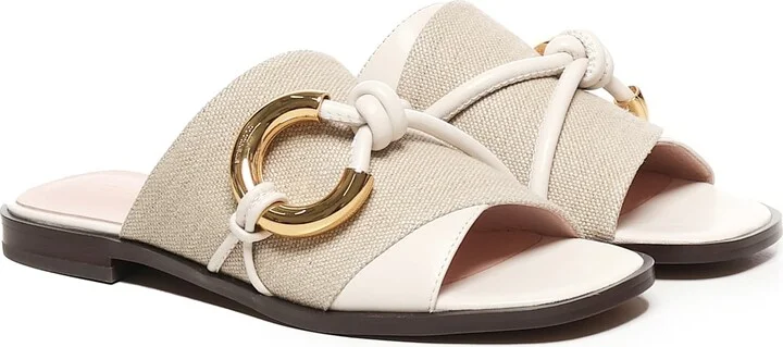 Carmy Canvas Flat Sandals - Image 2