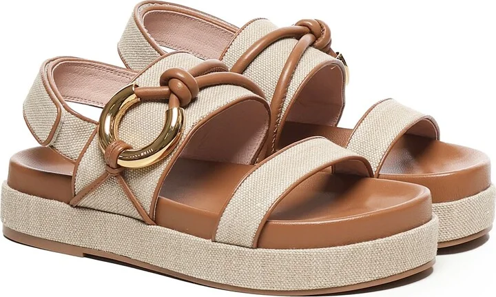 Carmy Canvas Platform Sandals - Image 2