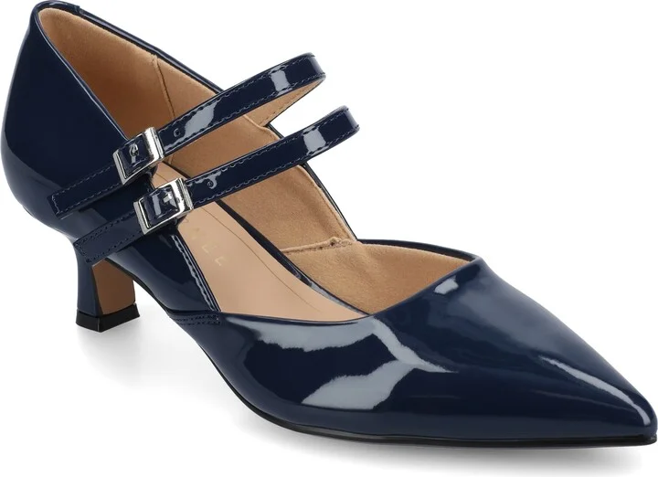 Carnation Kitten Heel Mary Jane Pump - Wide Width Available