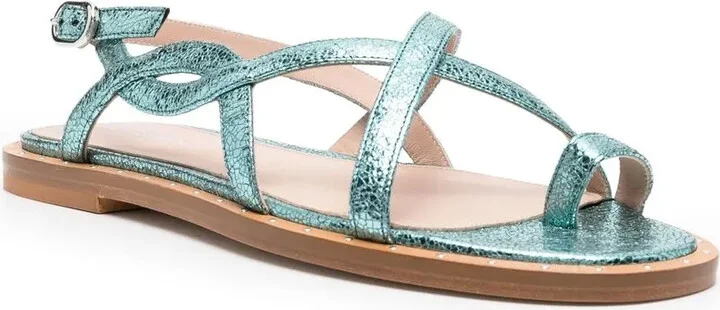 Carol metallic leather sandals - Image 2