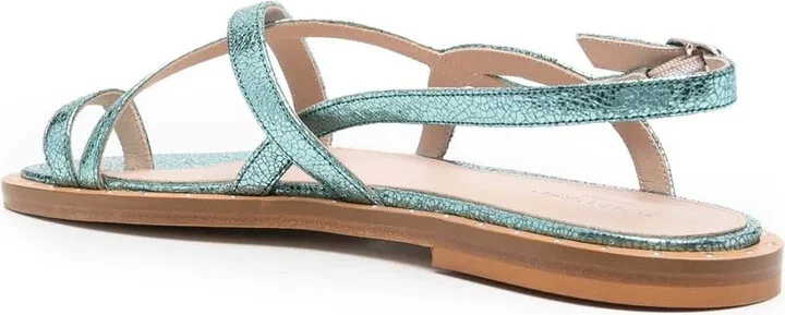 Carol metallic leather sandals - Image 3