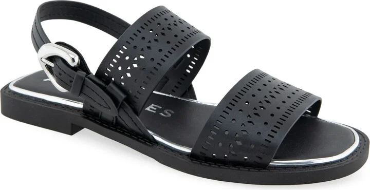 Black Perf Faux Leather
