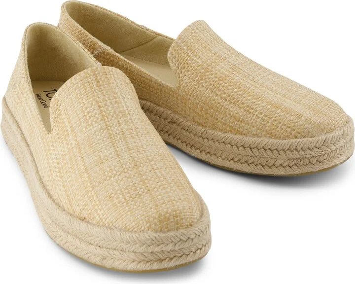 Carolina Espadrille Almond Raffia Slip On - Image 4