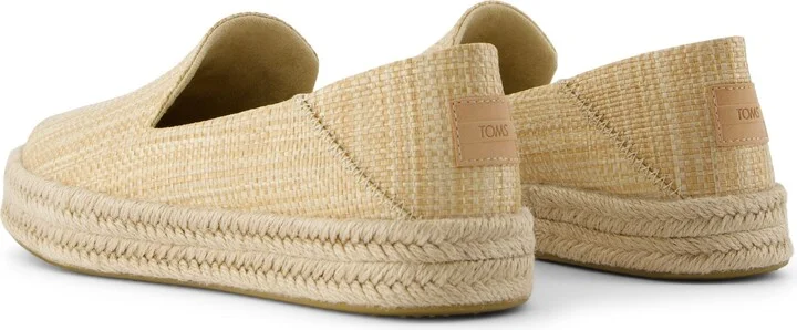 Carolina Espadrille Almond Raffia Slip On - Image 5