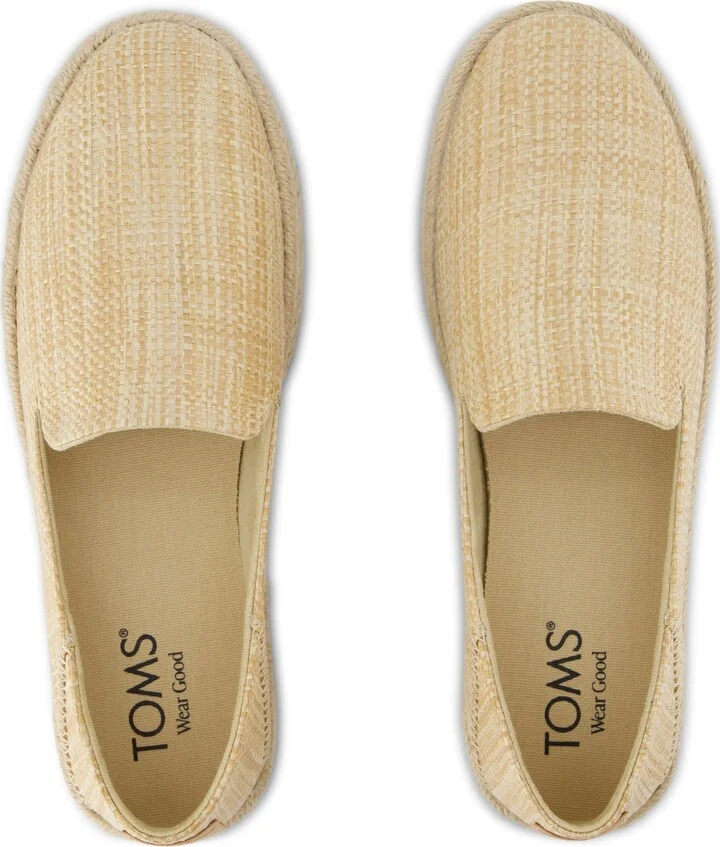 Carolina Espadrille Almond Raffia Slip On - Image 6