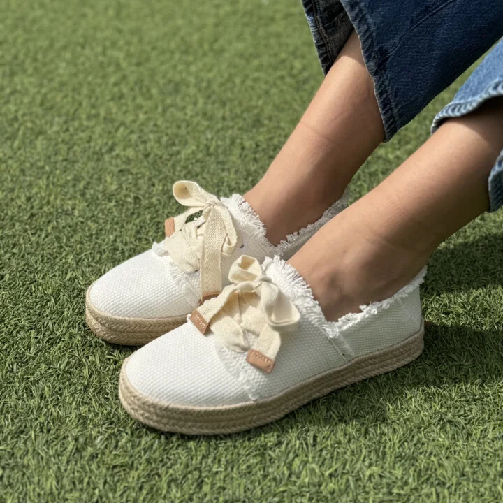 Carolina Lace-Up Espadrille Beachside Woven - Image 2