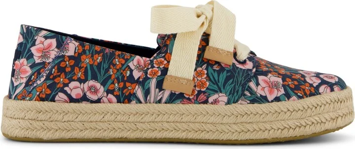 Carolina Lace-Up Espadrille Dark Teal Mountain Primrose
