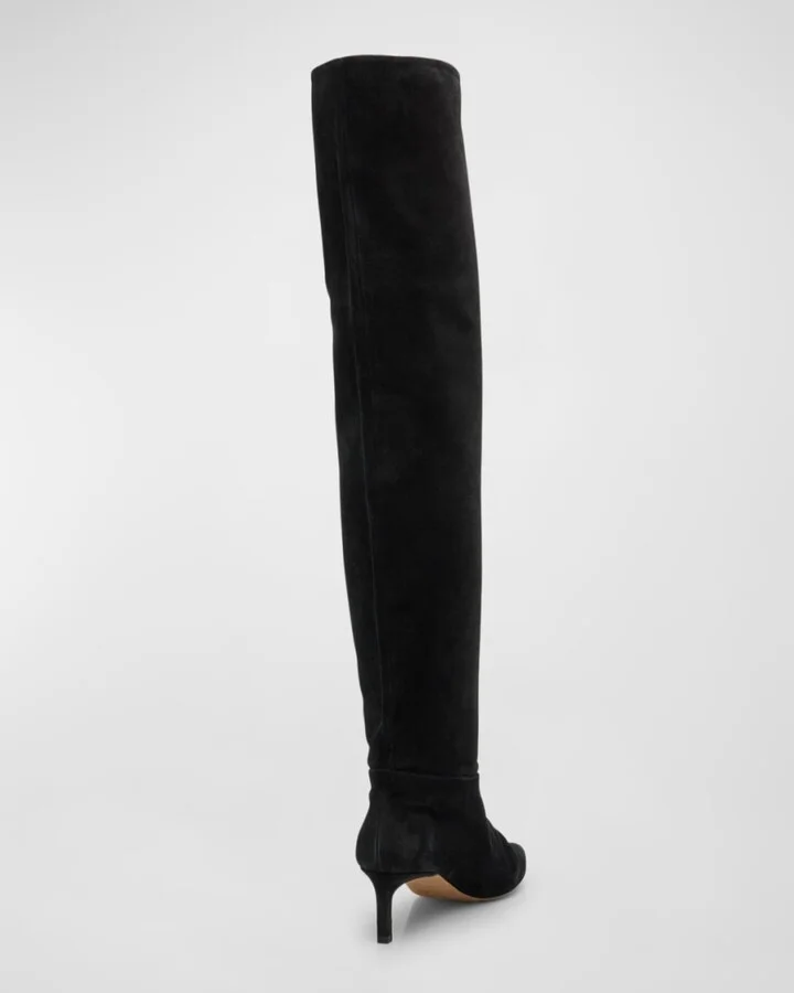 Carolina Slouchy Suede Over-The-Knee Boots - Image 6