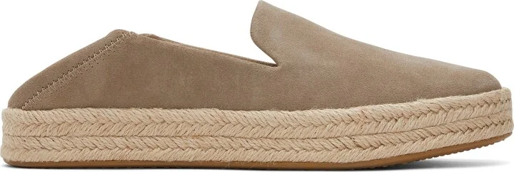 Carolina Taupe Suede Espadrille Slip On - Image 4