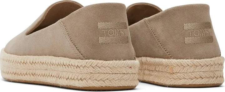 Carolina Taupe Suede Espadrille Slip On - Image 6
