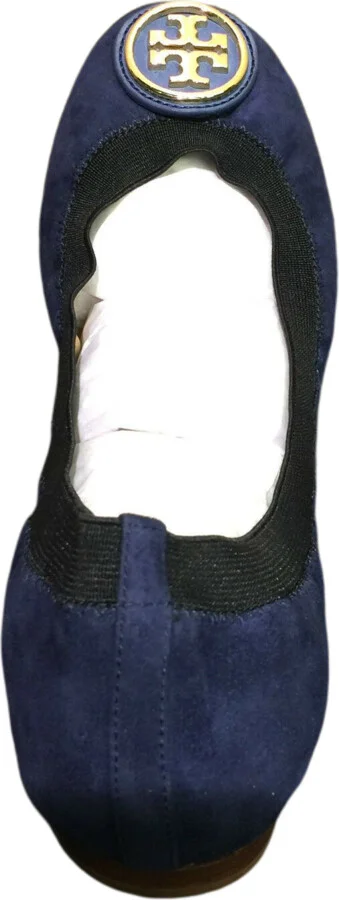Caroline Ballet Clare Blue Suede Flats Shoes - Image 2