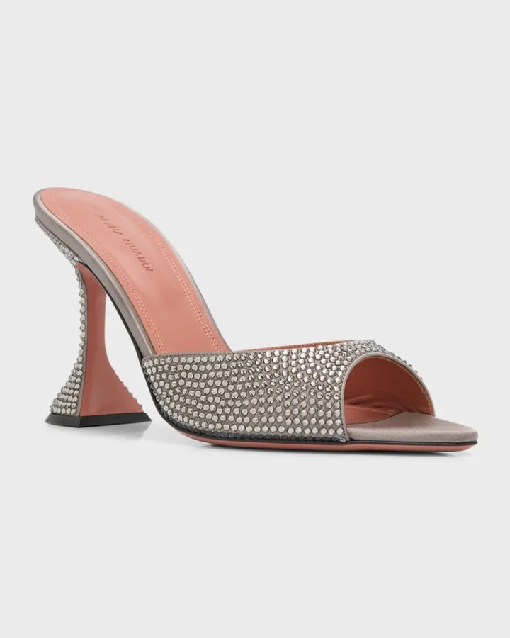 Caroline Crystal Slide Mule Sandals - Image 8
