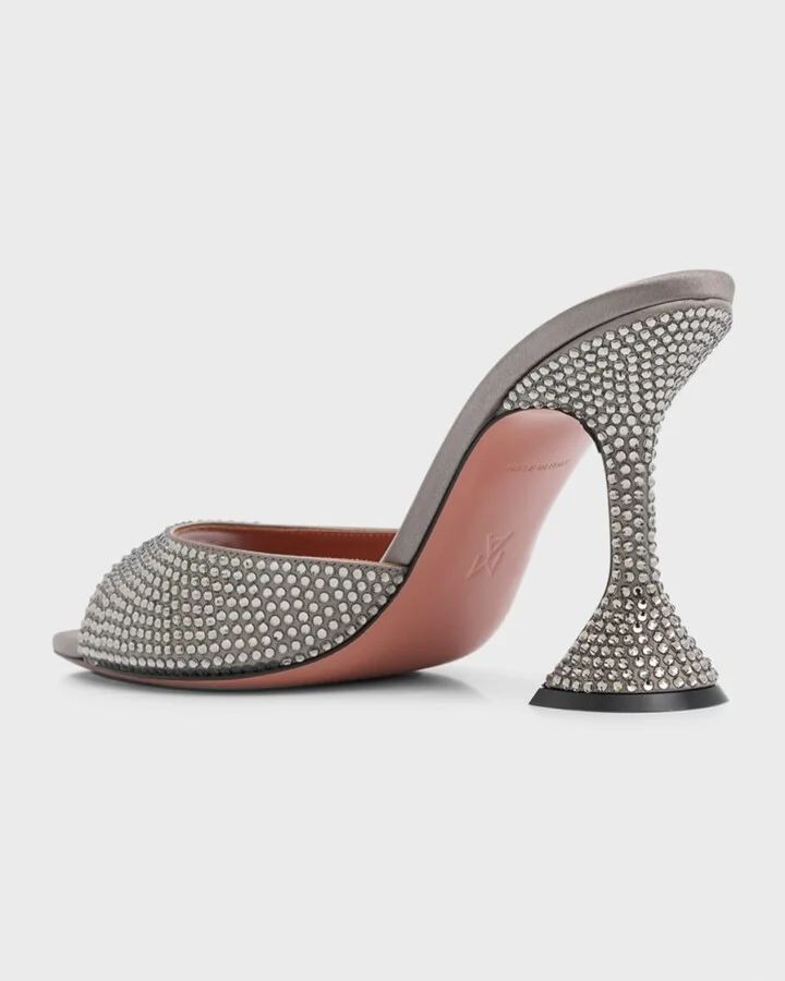 Caroline Crystal Slide Mule Sandals - Image 11