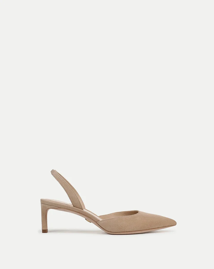 Caroline Suede Slingback Pump